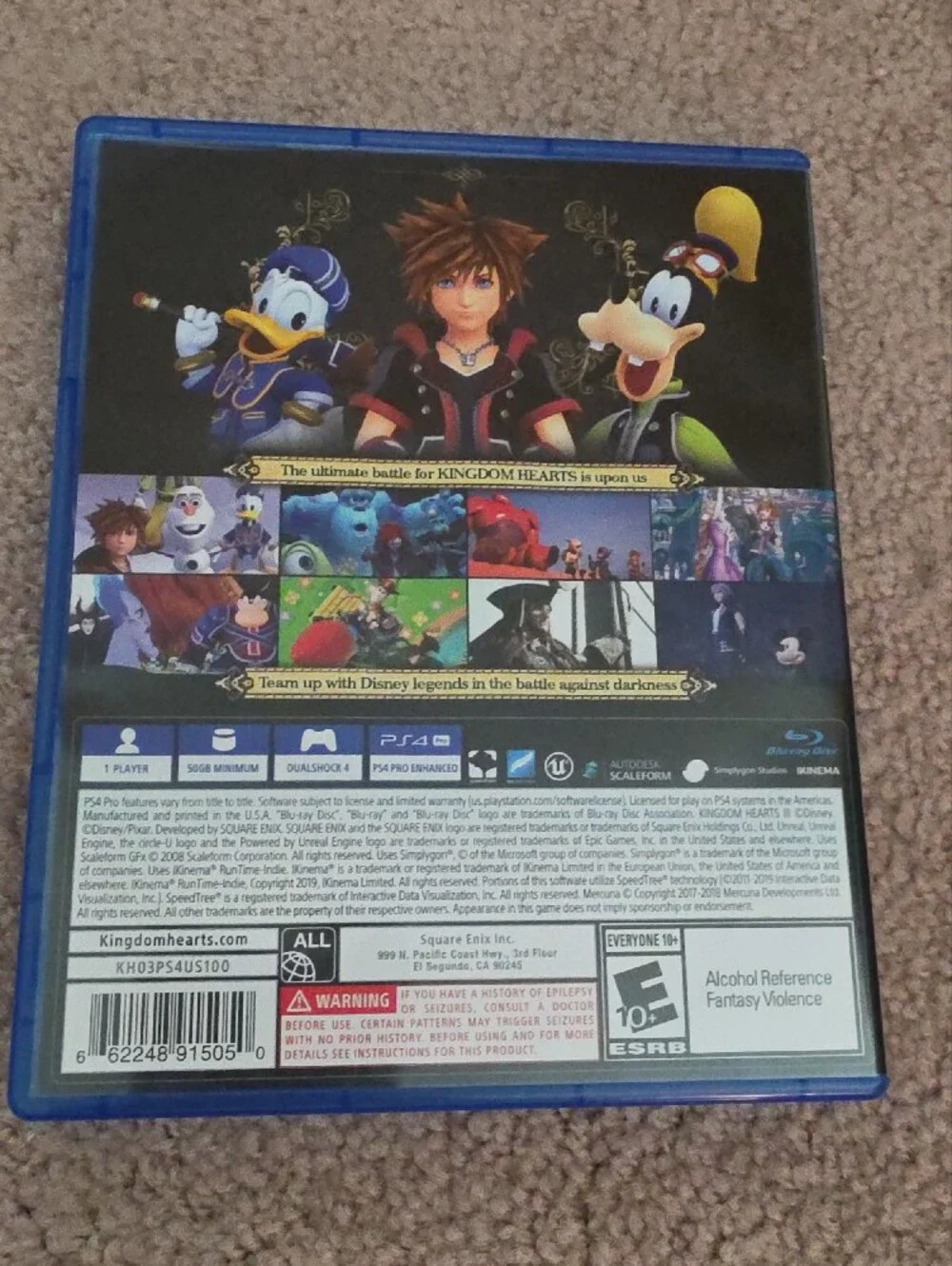 PlayStation 4 Kingdom Hearts III (Blue) -